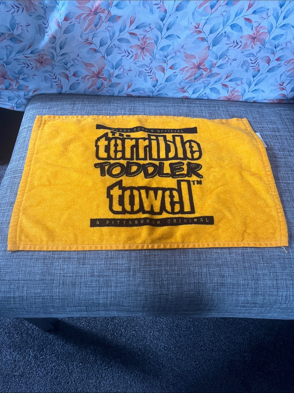 Terrible Toddler Towel Kids Yellow Bath Towel - Pittsburgh Original
